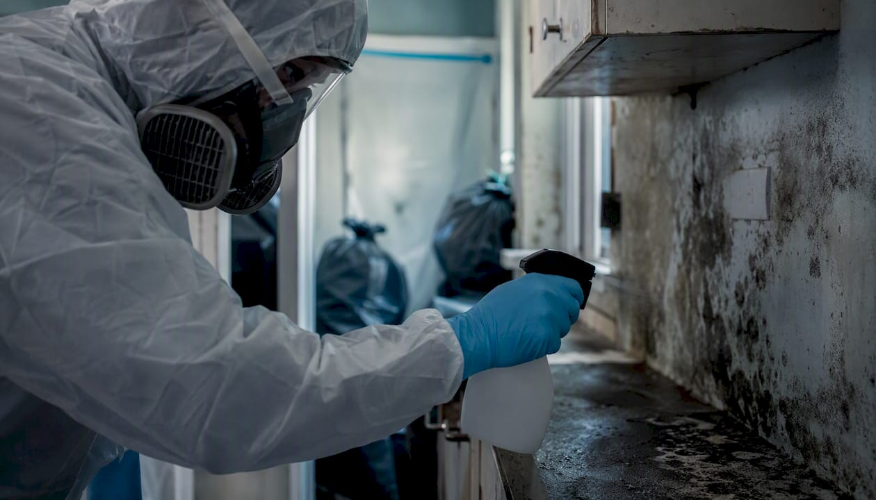 Specialist cleaning biohazard contamination
