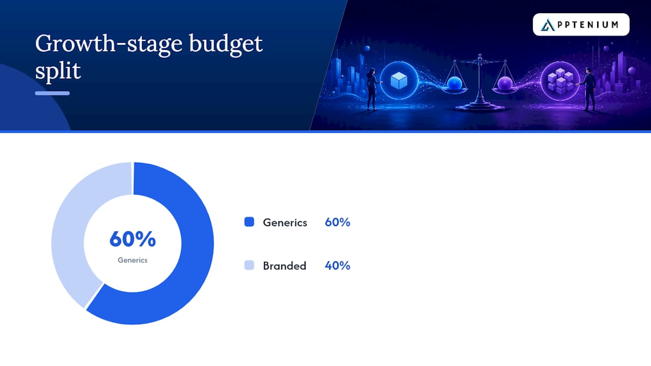 How to Structure Campaigns and Budgets for Both Keyword Types — overview diagram