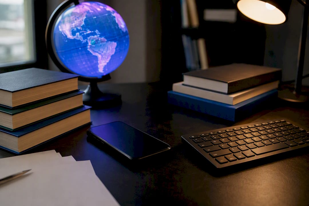 Localization workspace with dictionaries and globe