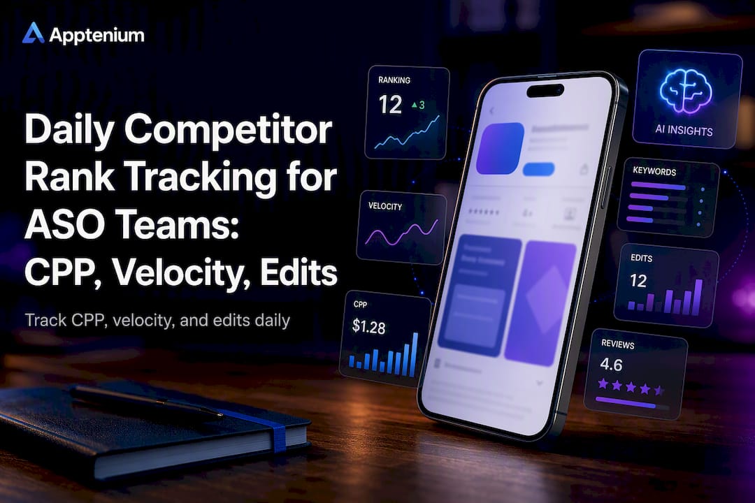 Daily Competitor Rank Tracking for ASO Teams: CPP, Velocity, Edits