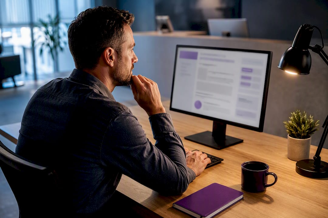 Owner reviewing a local directory listing