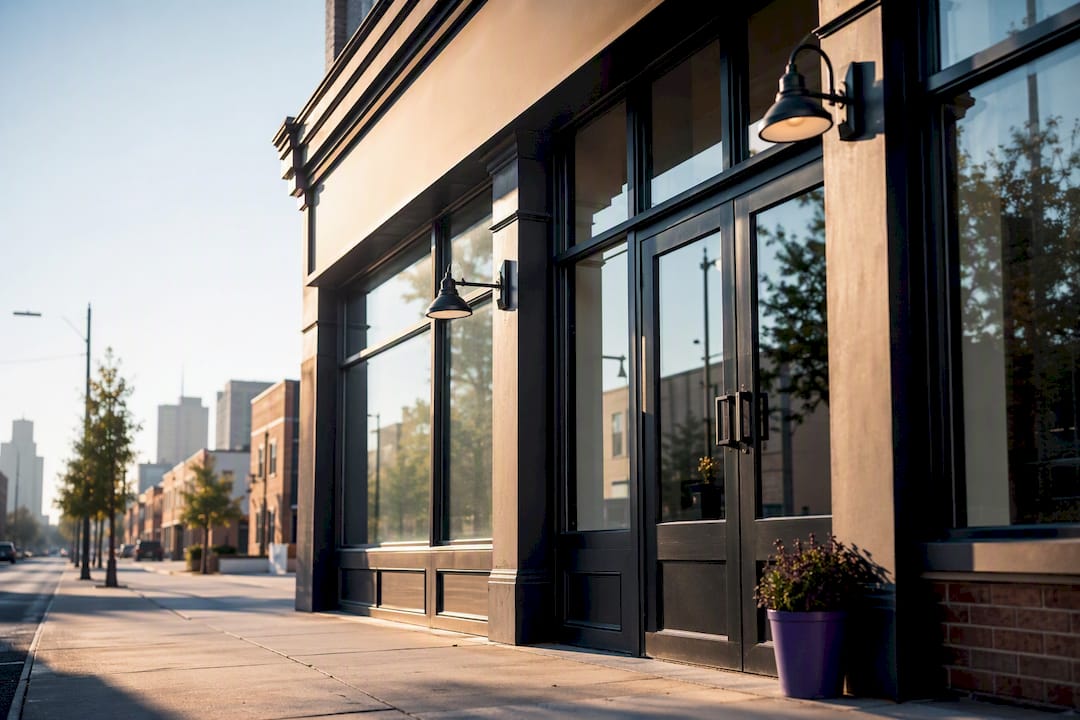 Independent storefront representing a local location