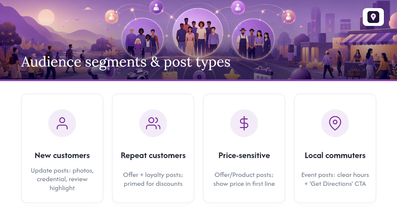 Targeting Different Audience Segments With Your Posts — overview diagram