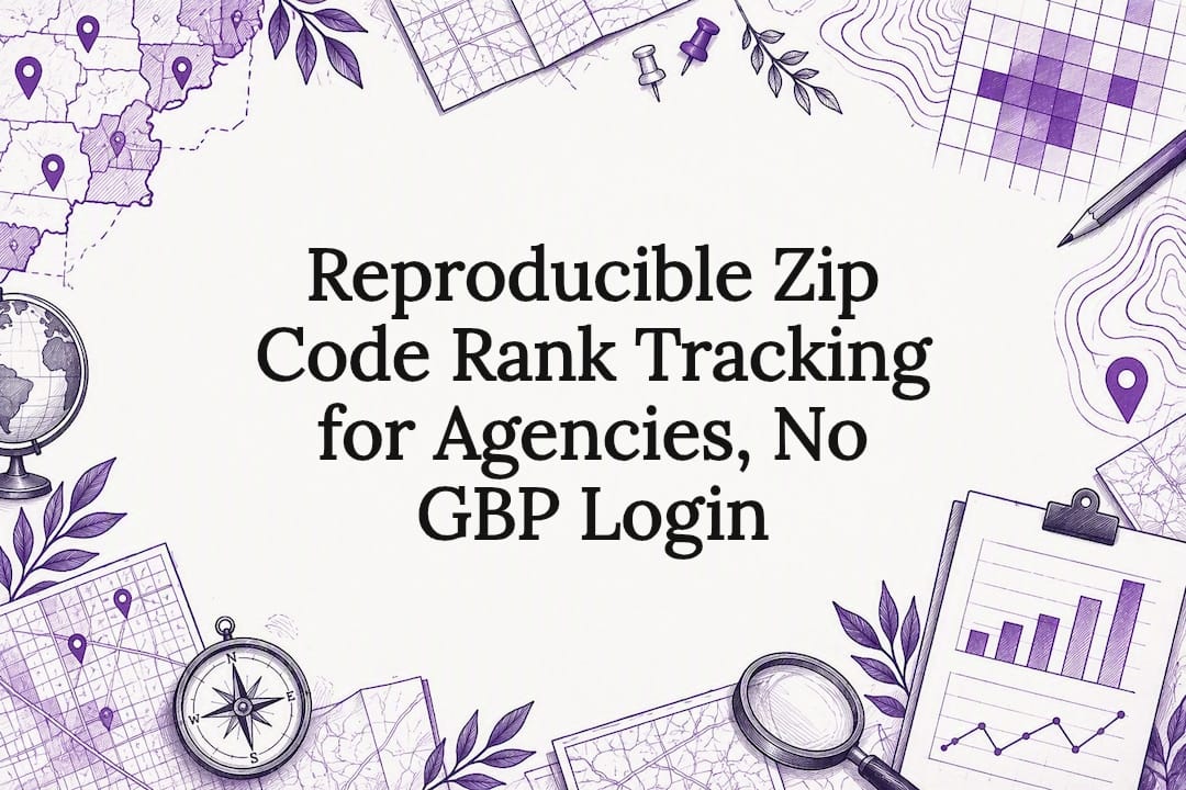 Decorative zip code tracking title card