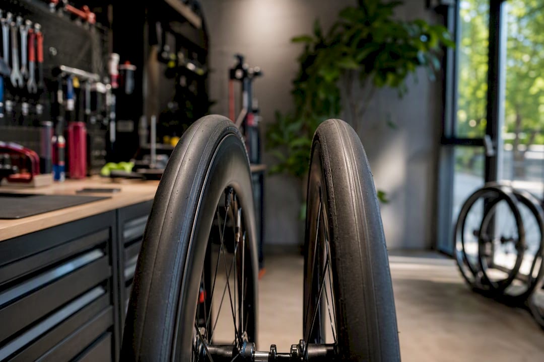 Wide and narrow road bike rims with tubeless tires