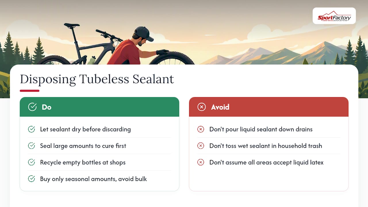How Should You Dispose of Excess or Old Sealant? — overview diagram