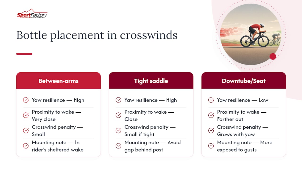How Crosswinds Change the Bottle Placement Penalty — overview diagram