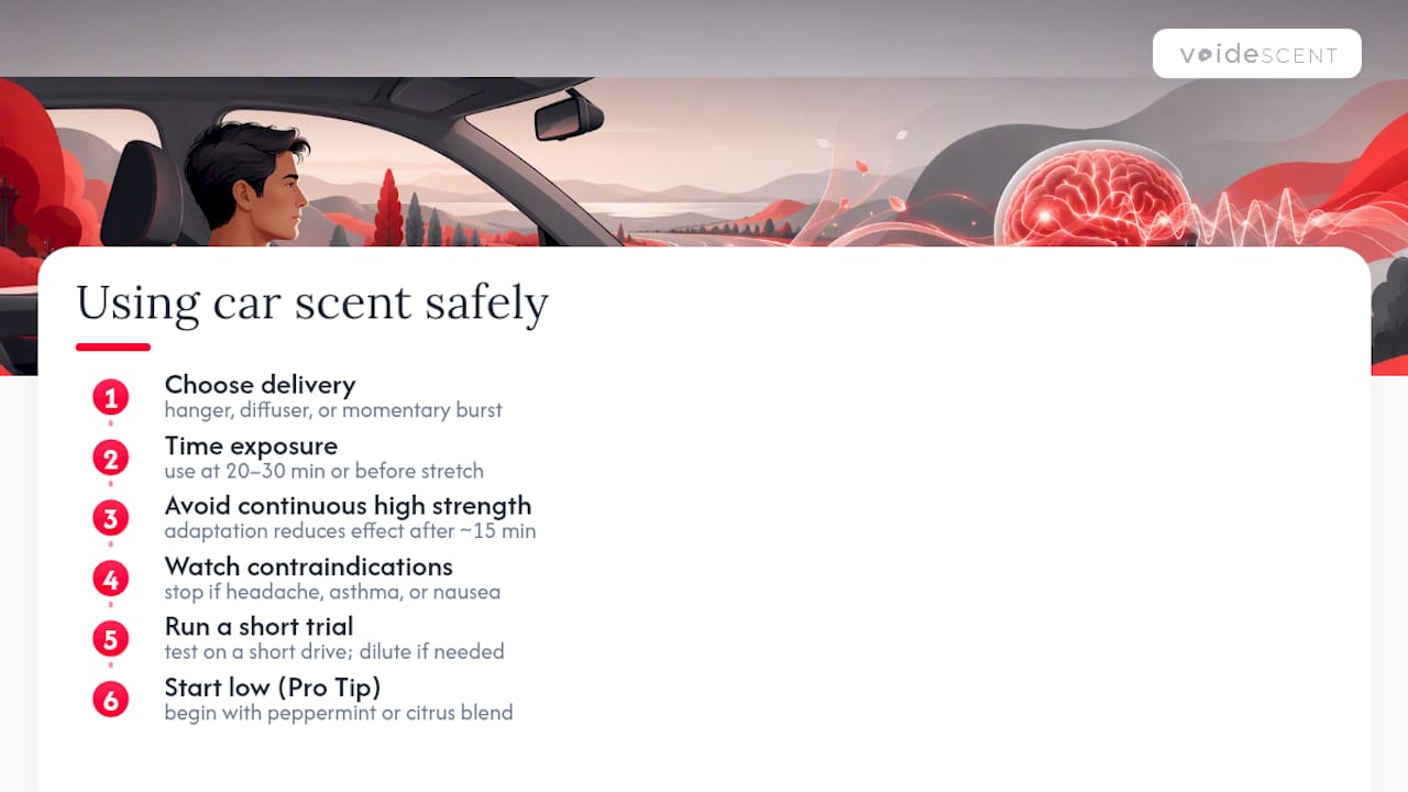 How to Use Scent in Your Car Without Overdoing It — overview diagram