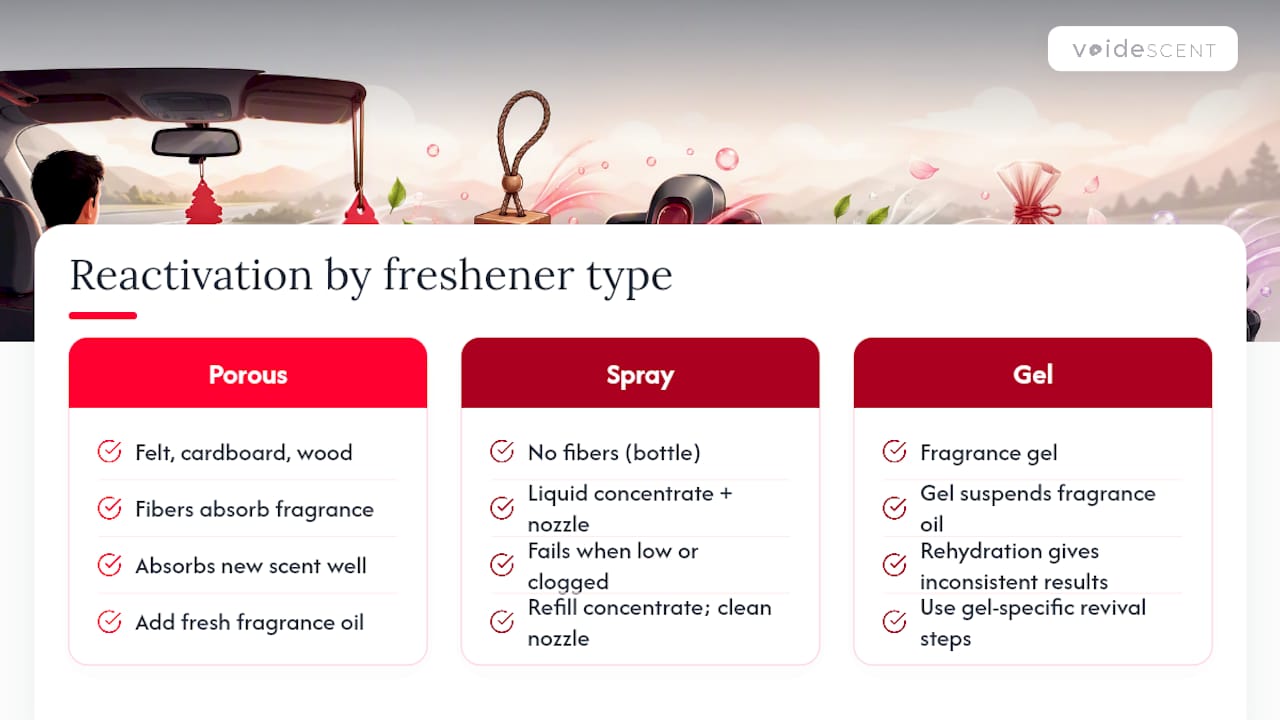 How Do You Reactivate a Car Air Freshener? — overview diagram