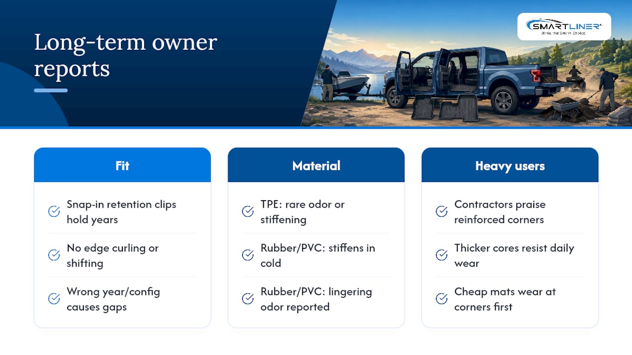 What Do Long-Term F150 Floor Mat Owners Actually Report? — overview diagram
