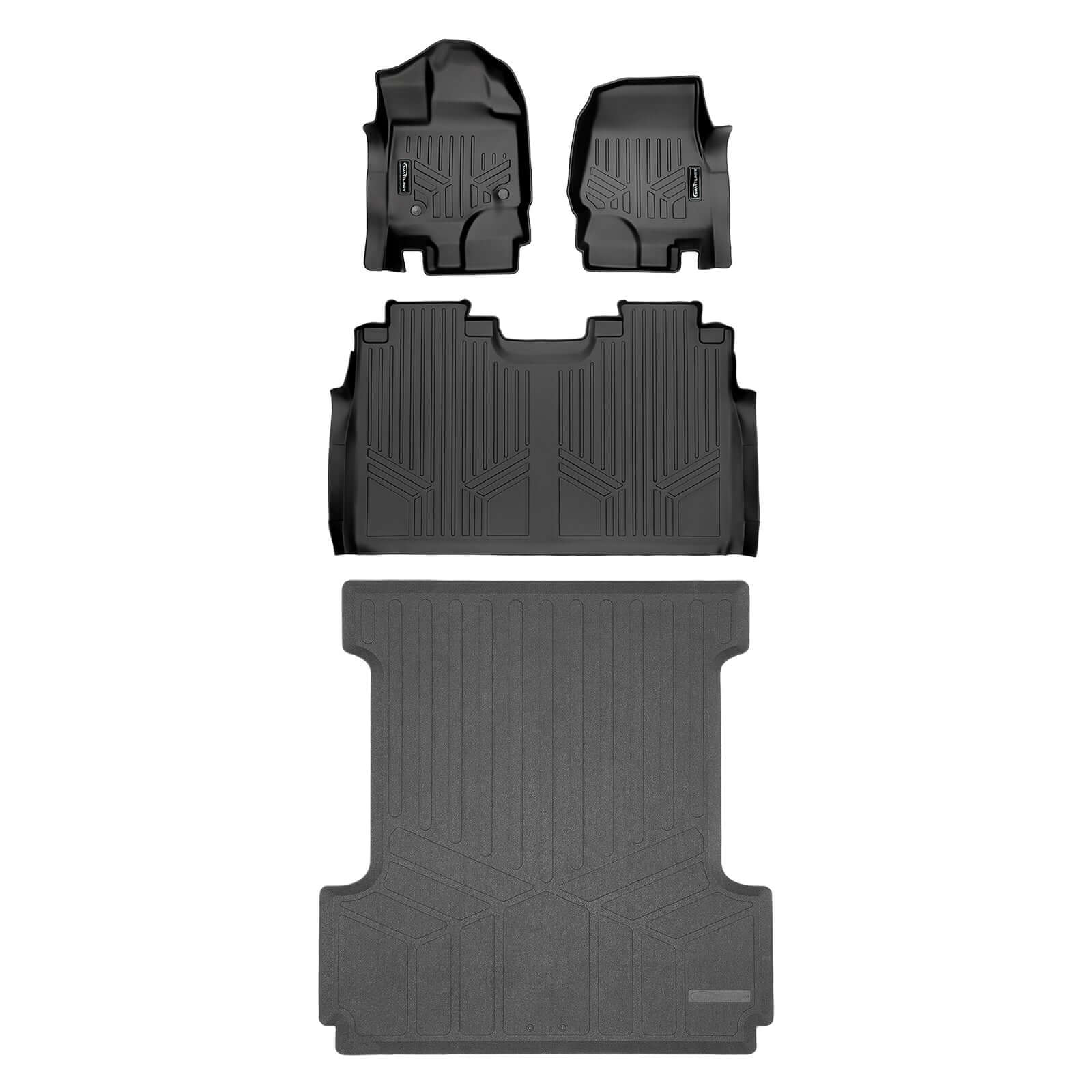 SmartCoverage™ Floor Liners For 2015-2026 Ford F-150 SuperCrew Cab (1st Row Bucket)