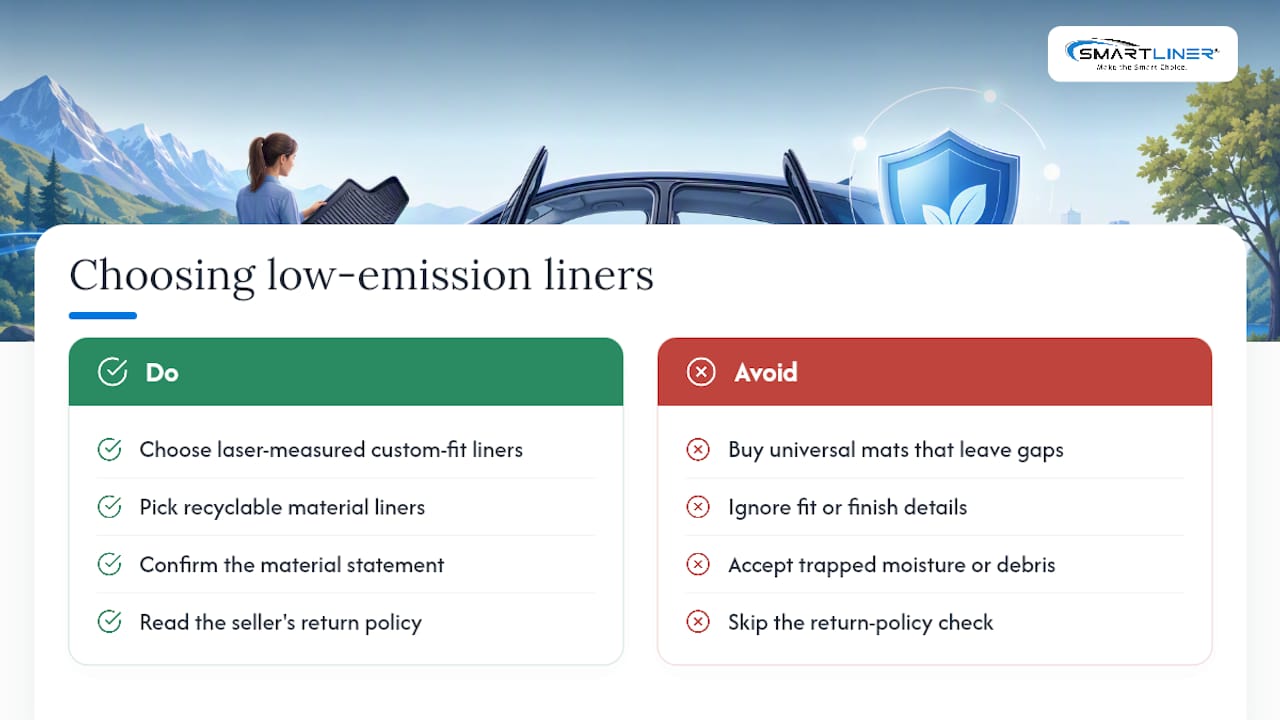 Where to Find Custom-Fit, Low-Emission Liners — overview diagram