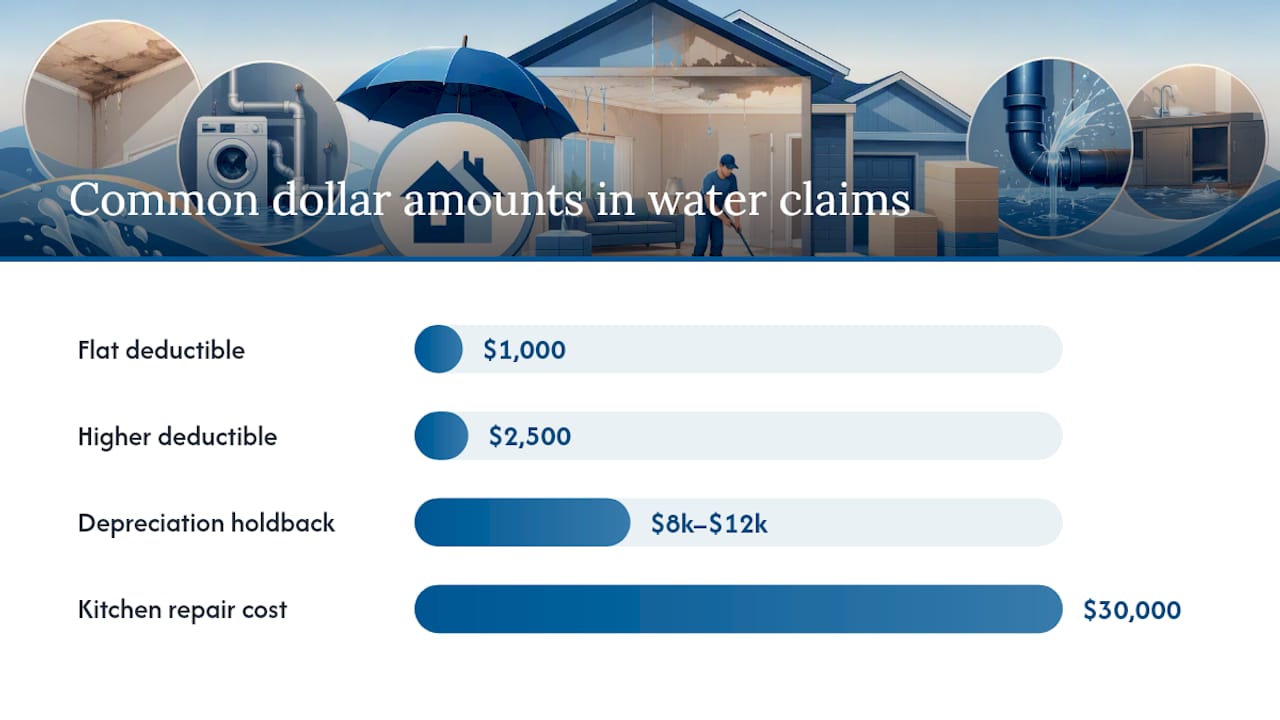 Diagram comparing ACV and RCV insurance payments