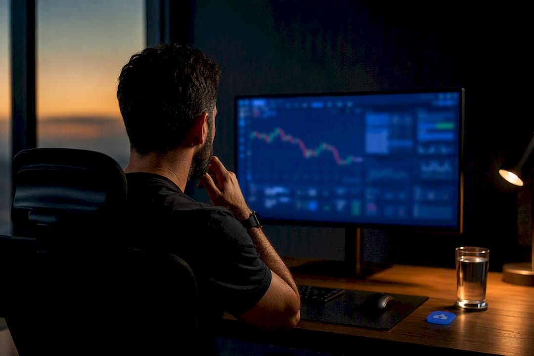 Trader reviewing daily drawdown limits