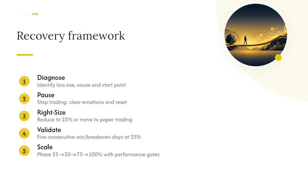 Five-stage drawdown recovery framework