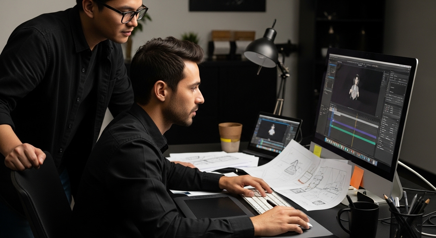 motion design process workspace