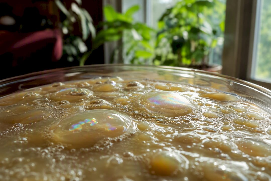 Fermentation bubbles in gut microbiome