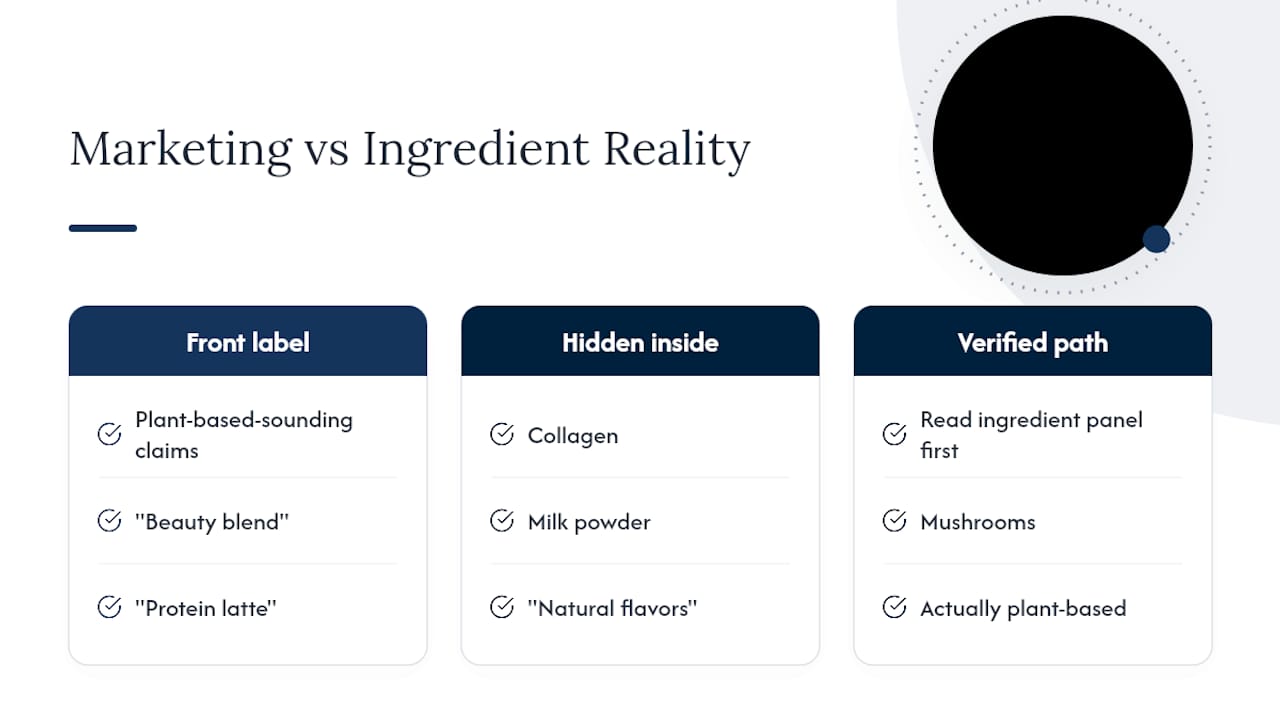 Hidden ingredients that can break vegan claims