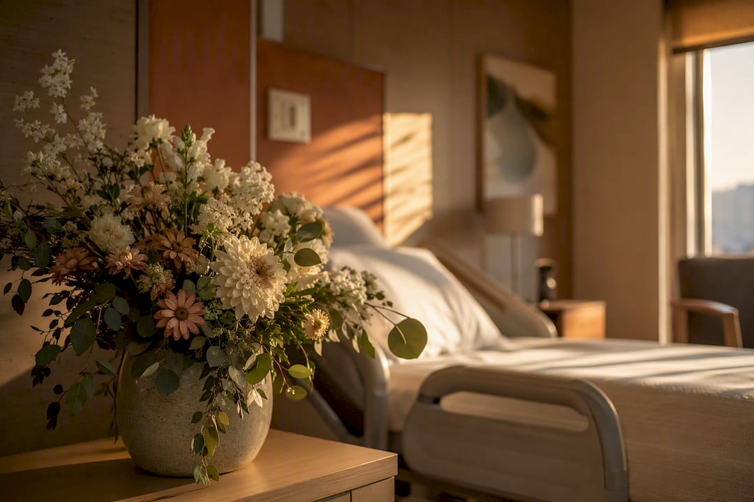 Sympathy flowers donated to hospice