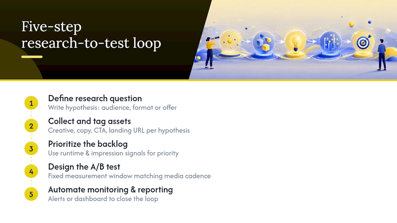 Five-step Facebook ad testing loop