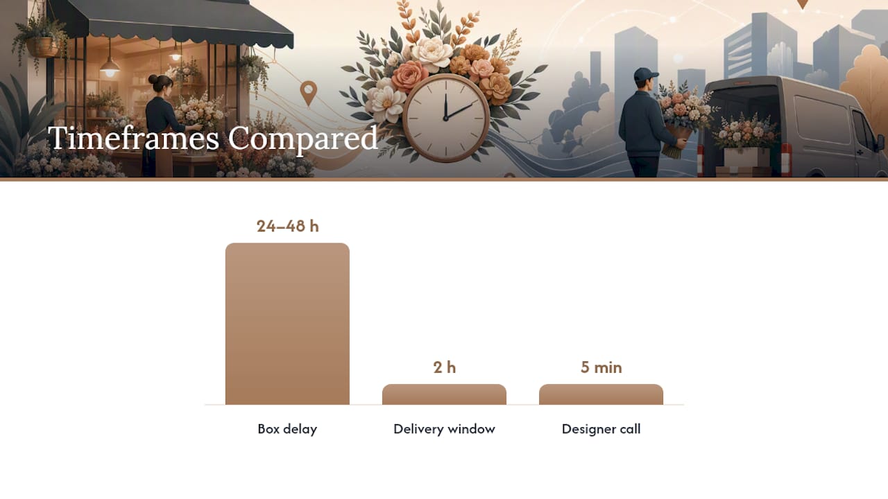 Benefits of Ordering From a Local Florist — overview diagram