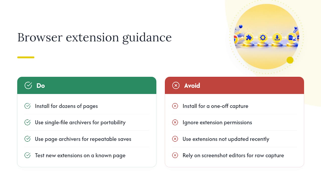 Should You Use a Browser Extension for Bulk Page Captures? — overview diagram