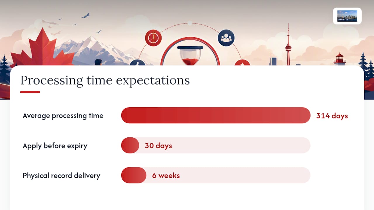 What are the fees and how long does processing take? — overview diagram