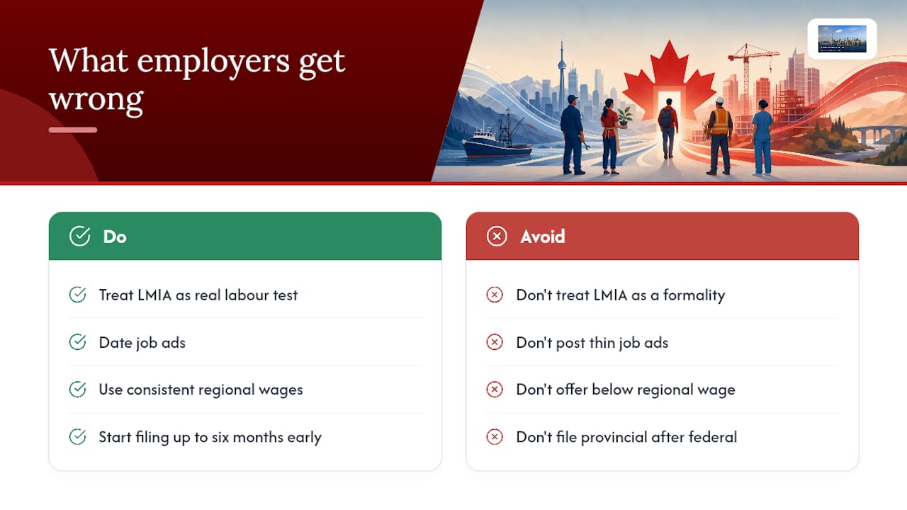 What Employers Consistently Get Wrong — overview diagram