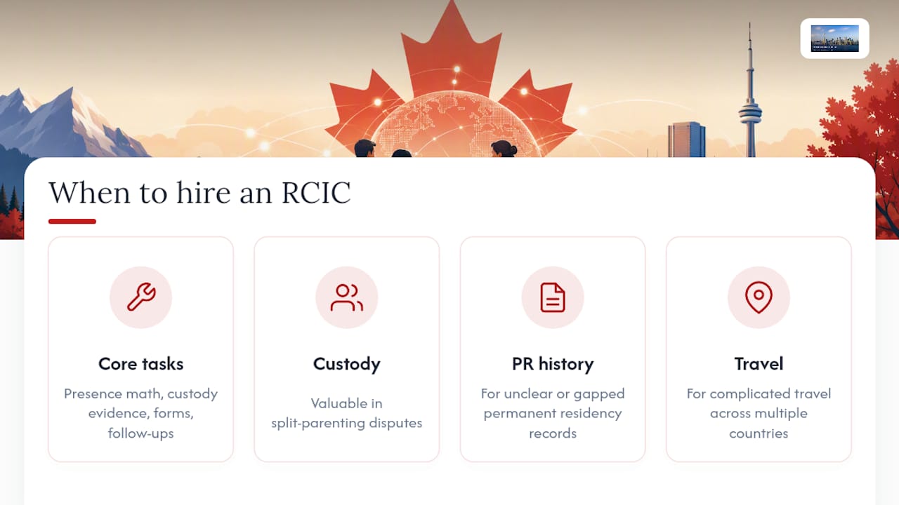When to Bring in a Licensed RCIC for a Minor's Case — overview diagram