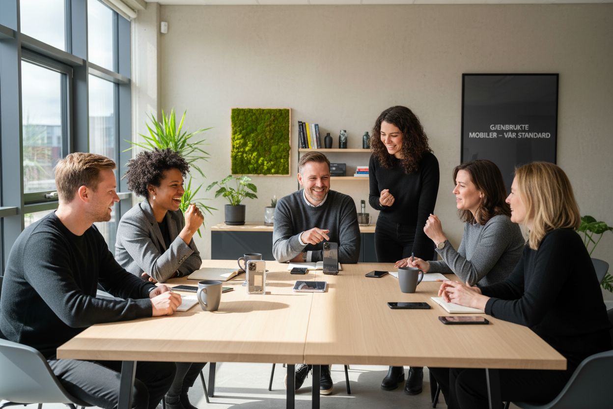 arbeidsplass, sosial påvirkning, gjenbruksmobiler