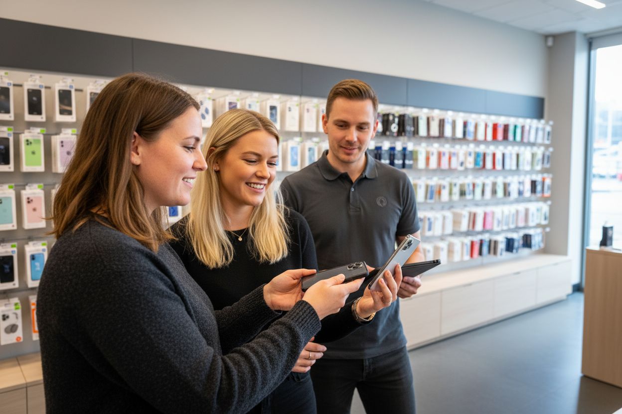 mobilbytte butikk venner