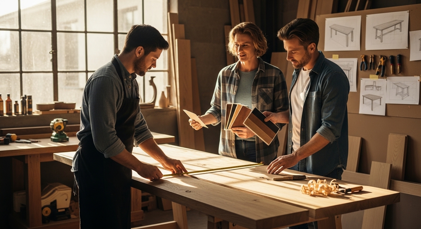 maßanfertigung tisch werkstatt beratung