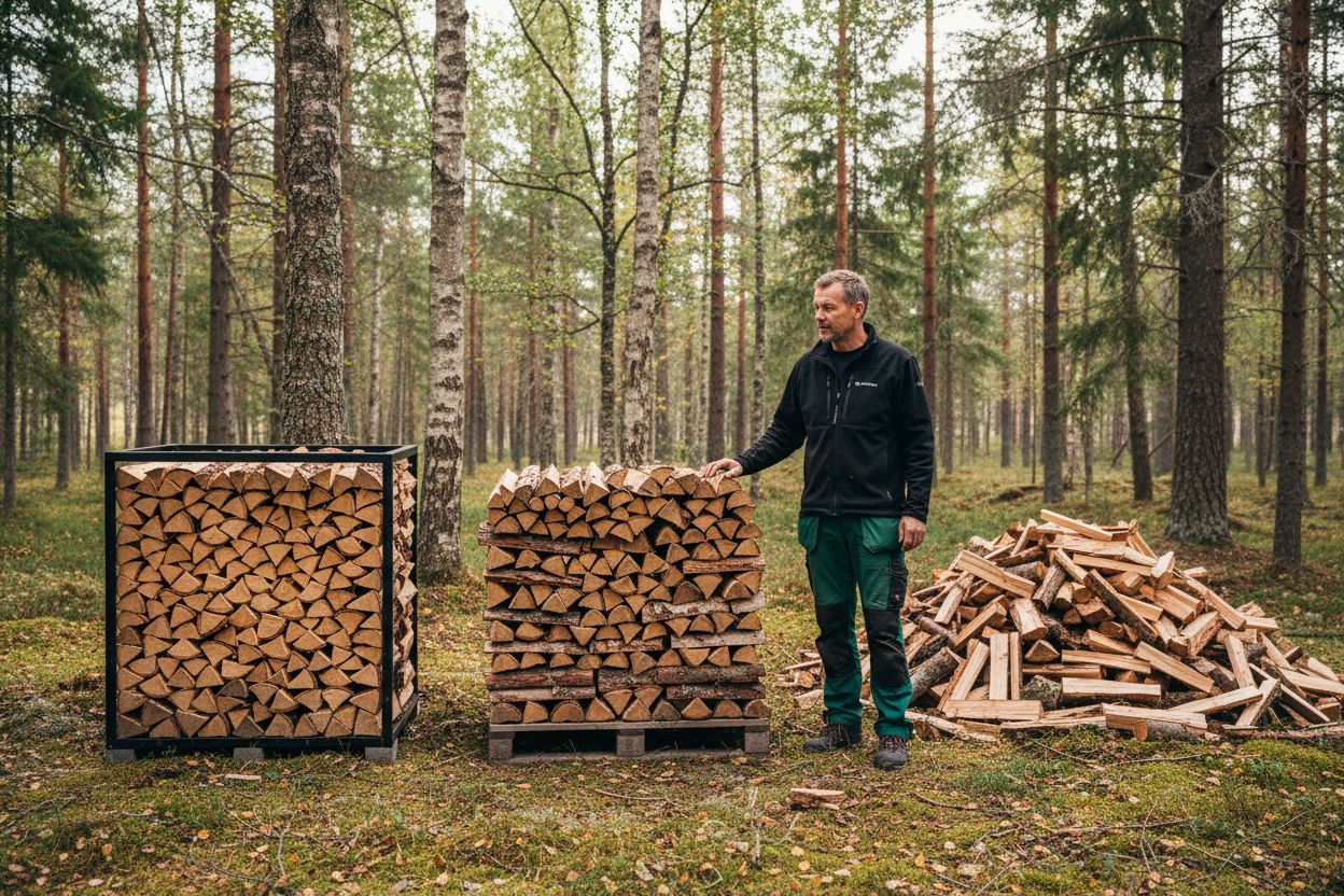 vedmått pall jämförelse