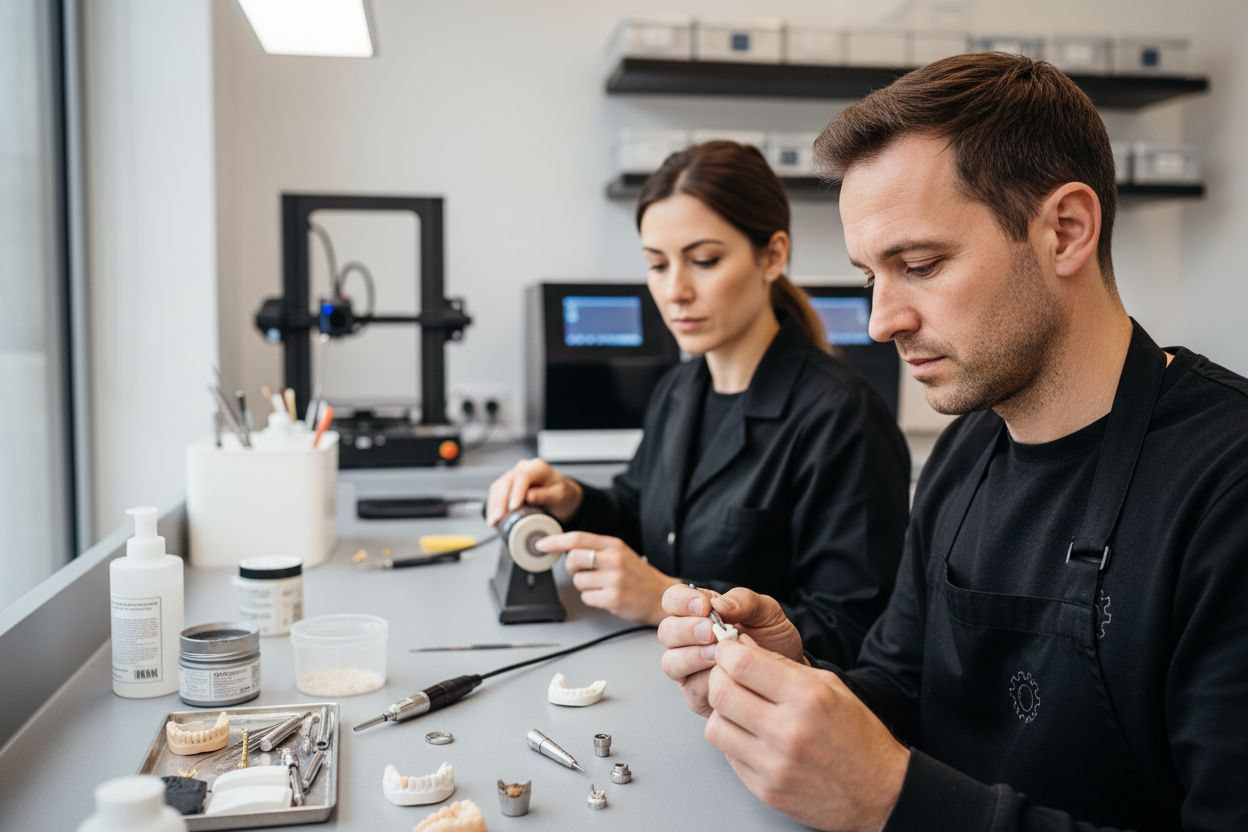 Dentallabor Zahntechnik Handarbeit