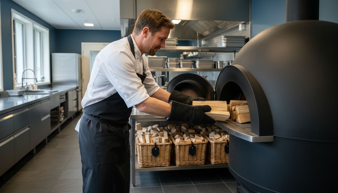 restaurangkök björkved ugn