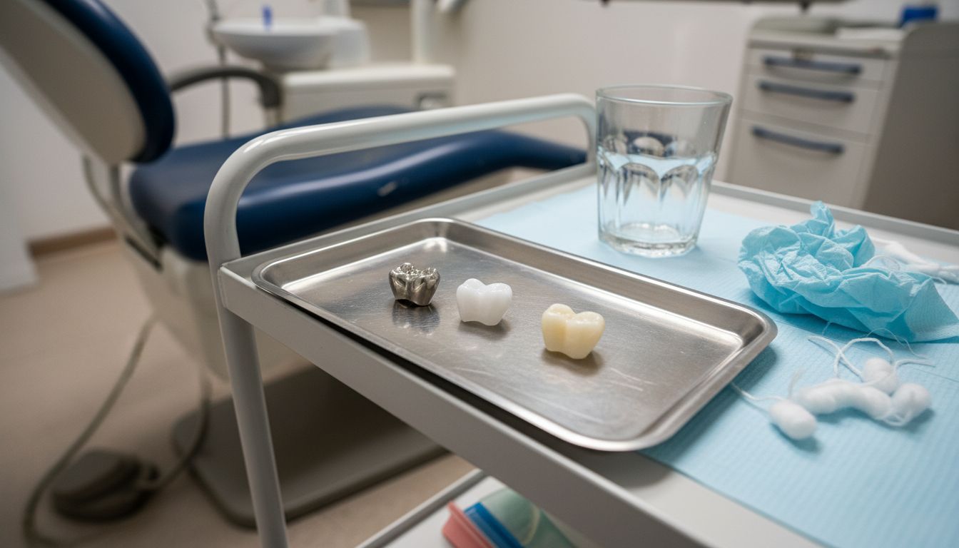 Verschiedene Materialien für Zahnkronen im direkten Vergleich