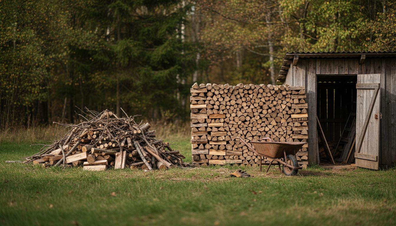 Skillnaden mellan travat och stjälpt ved – vad innebär det egentligen?