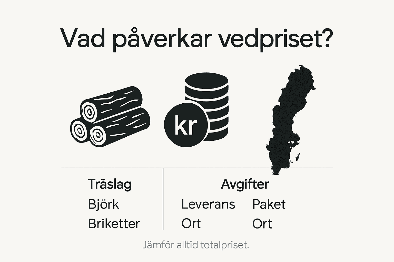Ăversikt: Faktorer som pĂ„verkar priset pĂ„ ved