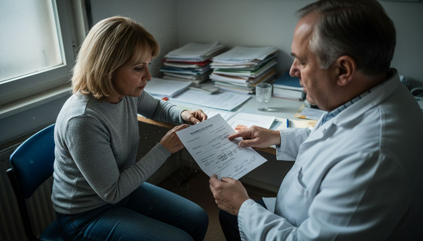 Die Patientin lässt sich von einem weiteren Zahnarzt beraten.