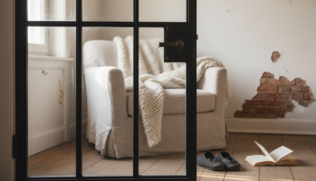 Stilvolles Lofttür-Design mit Glasfüllung und stabilem Metallrahmen