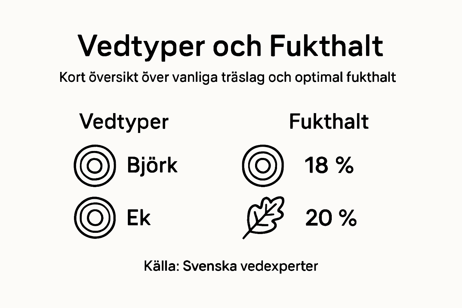 Faktaöversikt: Så skiljer du på olika sorters ved och deras fukthalt