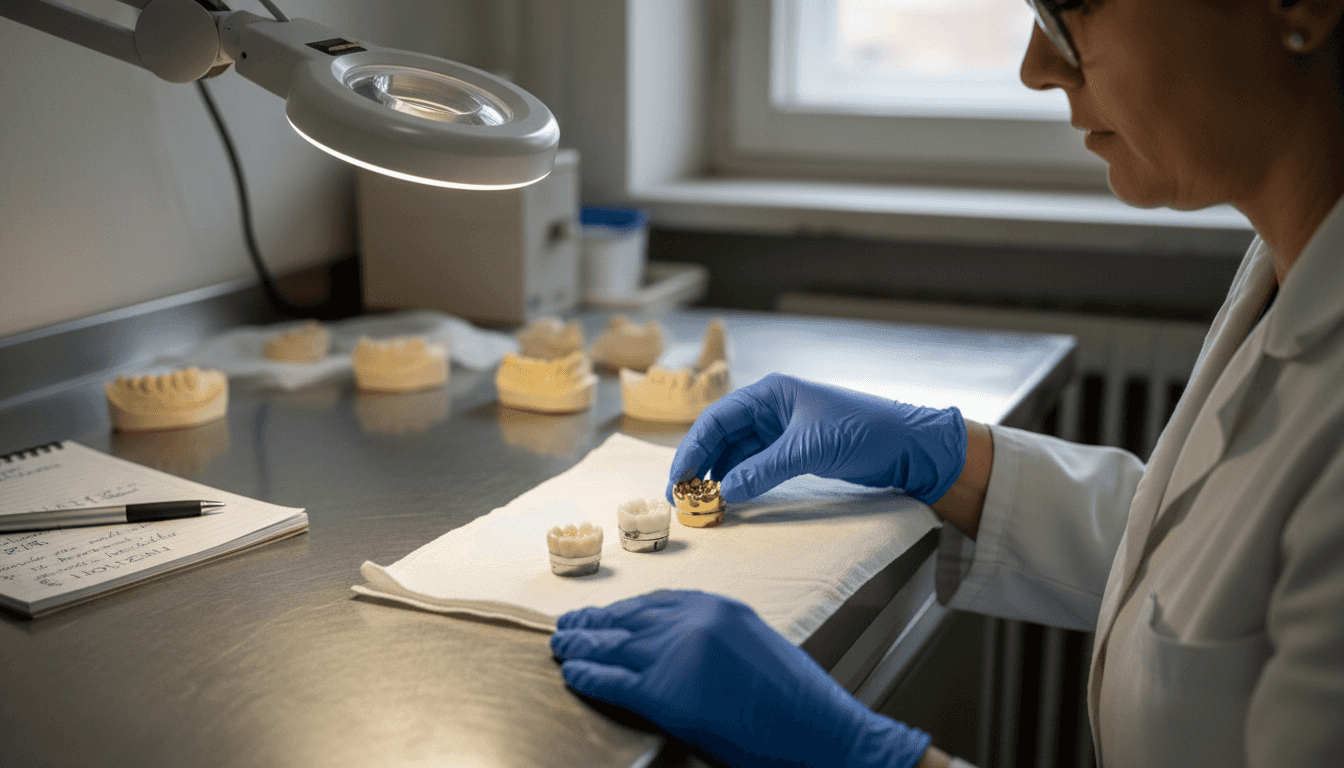 Materialvergleich von Zahnkronen im Labortest