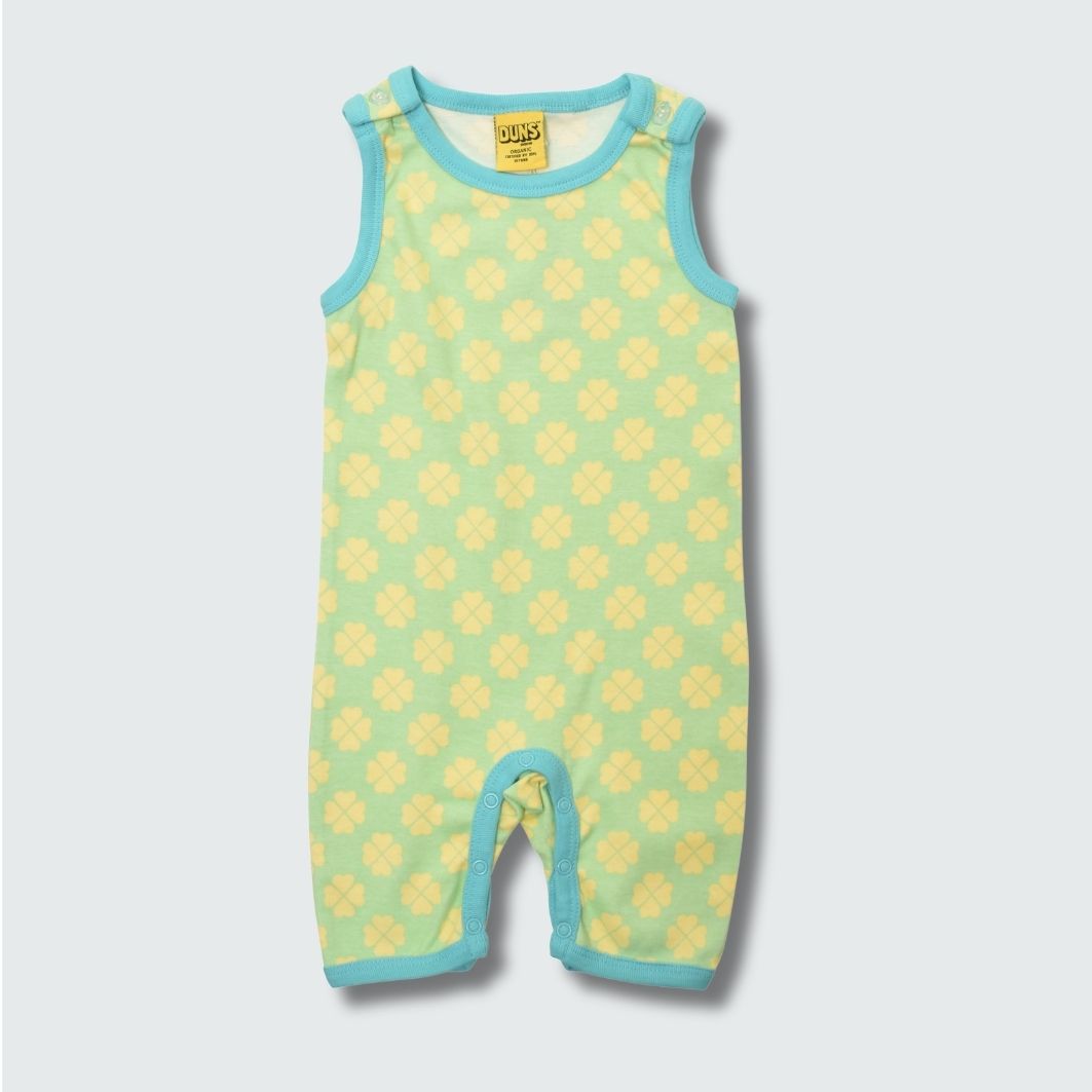 DUNS Sweden Clover Playsuit: Green Ash