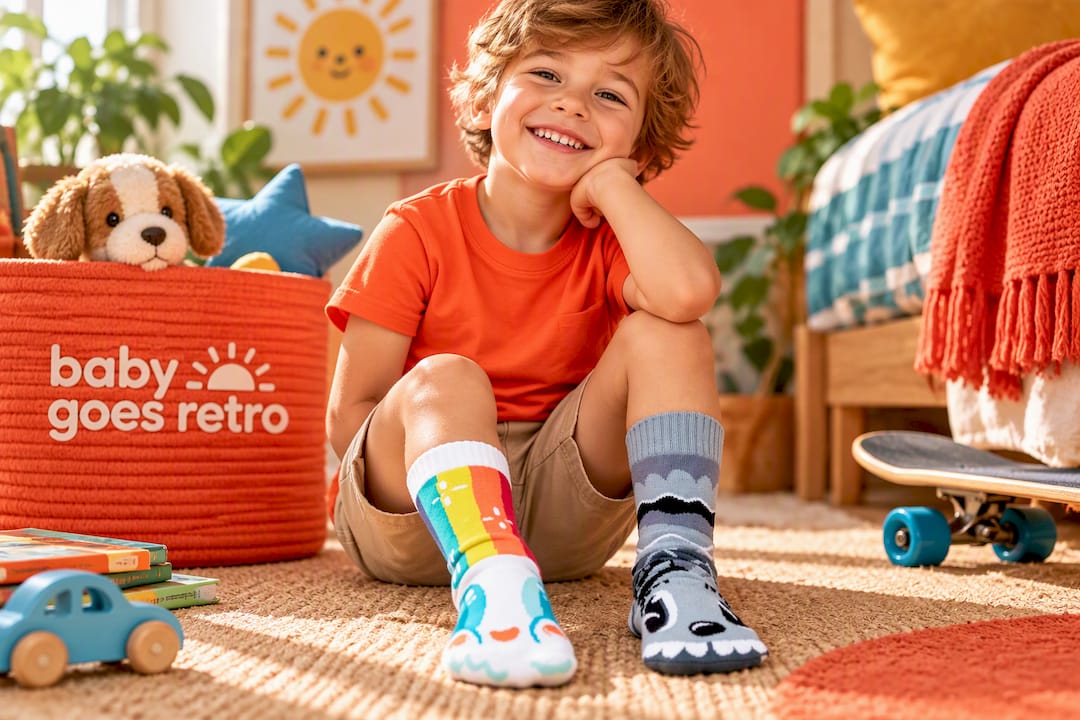 Pals Socks Rainbow Face & Mr Gray Socks