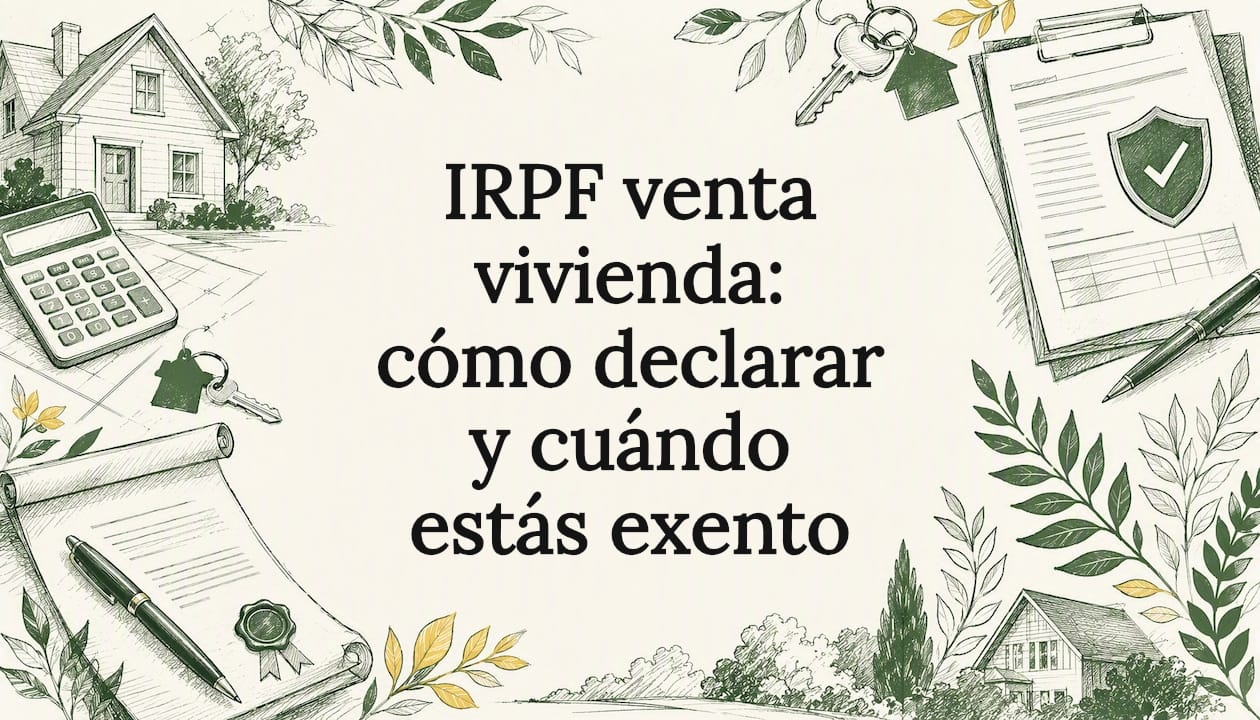 Ilustración decorativa que enmarca el título del artículo sobre impuestos inmobiliarios