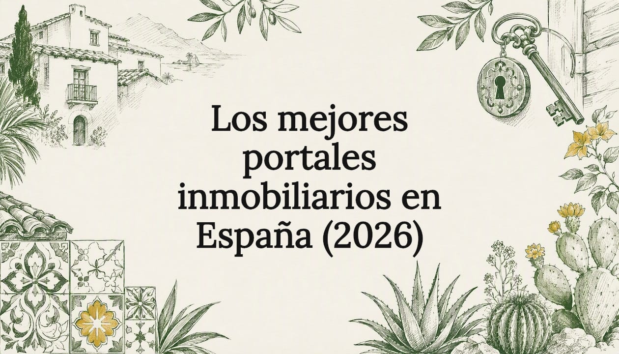 Ilustración decorativa para la portada de un artículo sobre el sector inmobiliario