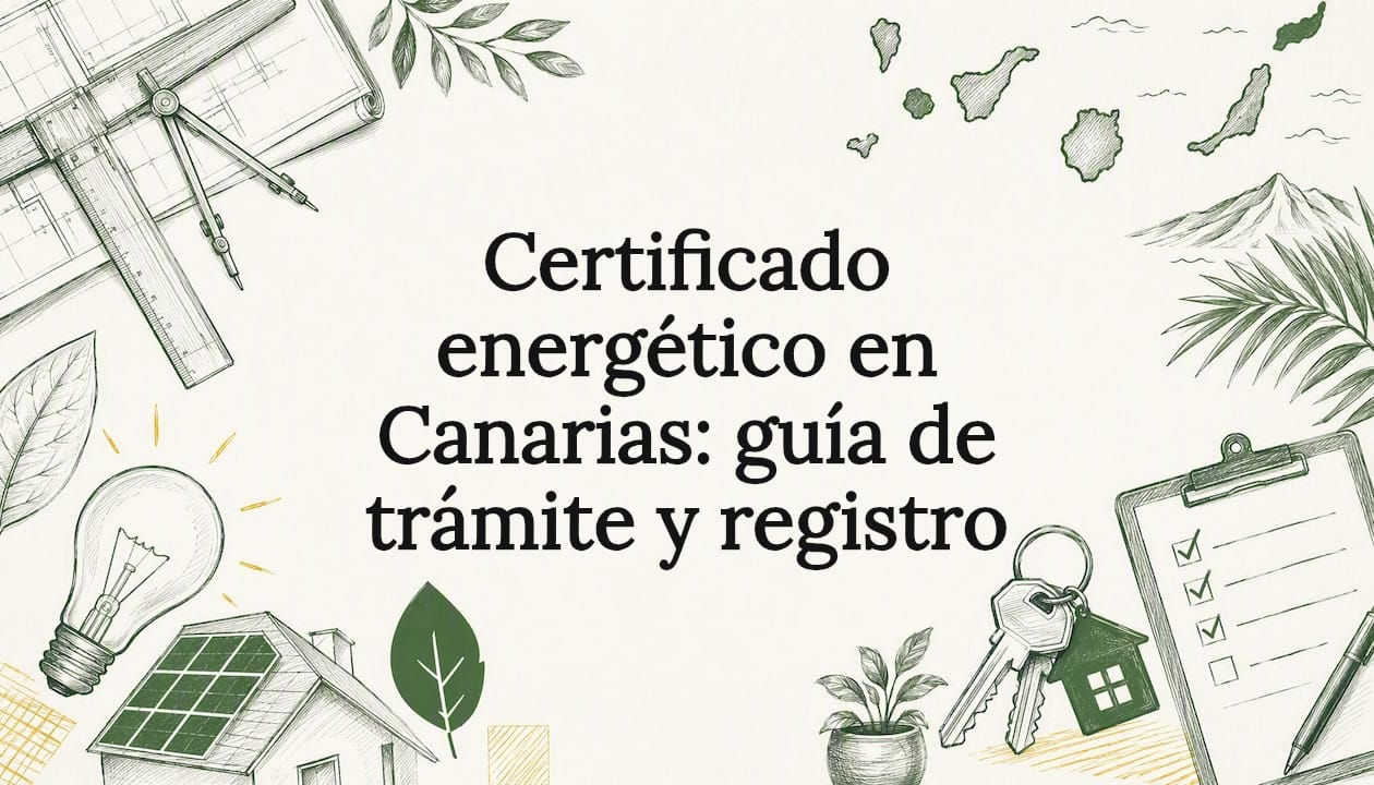 Ilustración decorativa para portada, inspirada en elementos arquitectónicos y energéticos.