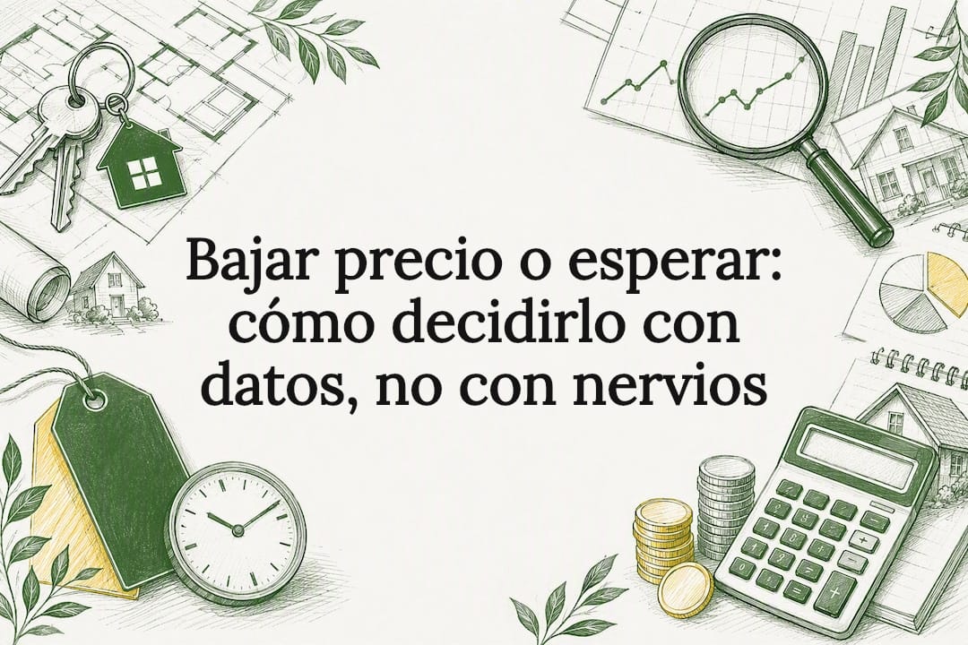 Encabezado decorativo para la decisión del precio de una propiedad