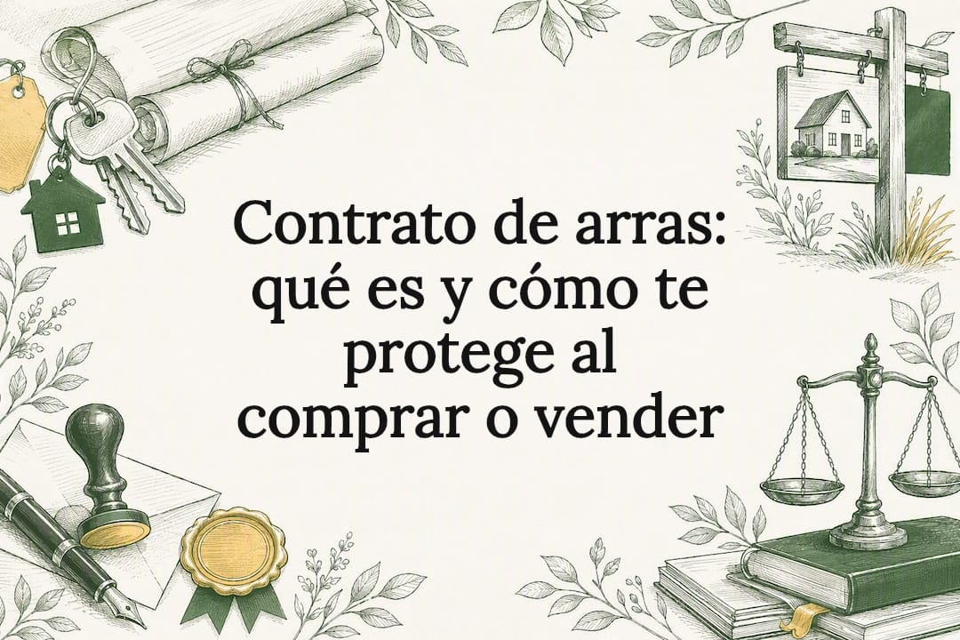 Ilustración decorativa para la portada de un artículo sobre protección de contratos