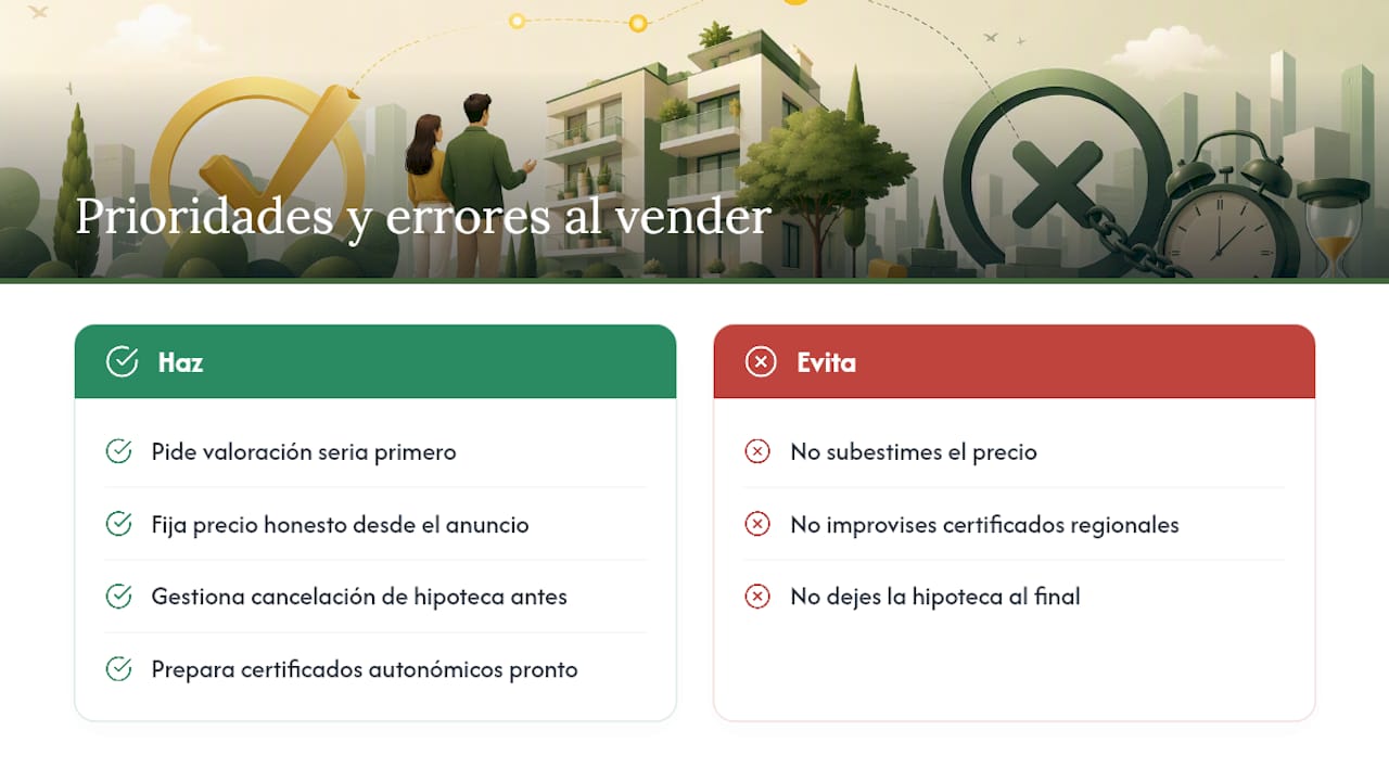Lo que la mayoría de guías no te dicen sobre vender un piso — overview diagram
